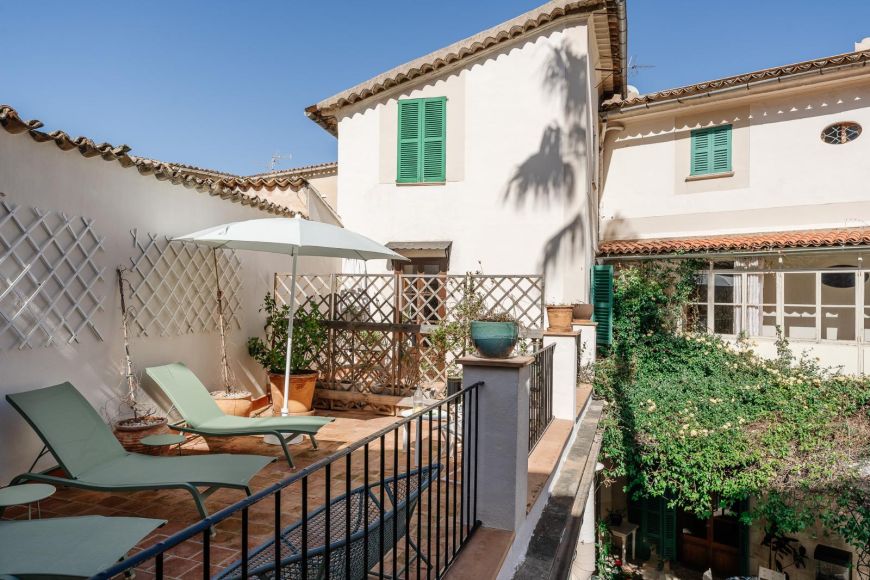 Terraza con vistas al patio